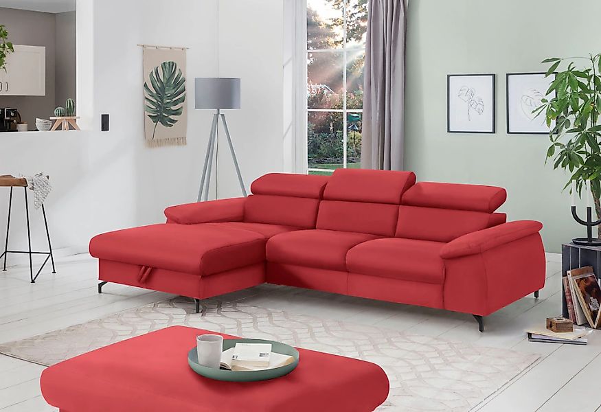 COTTA Polstergarnitur "Komaris L-Form", (Set), Set bestehend aus: Ecksofa m günstig online kaufen