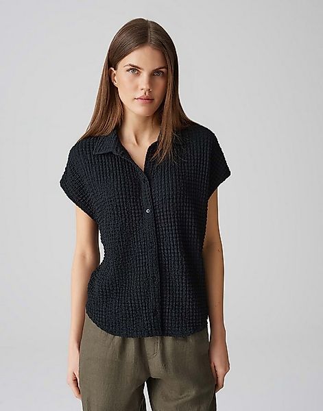 OPUS Kurzarmshirt SAMSI Regular aus elastischem Smokjersey günstig online kaufen