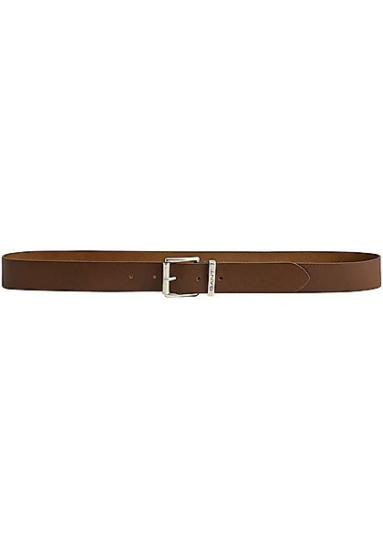 Gant Ledergürtel LOGO LEATHER BELT mit silberner Schnalle, Dornschließe, 10 günstig online kaufen
