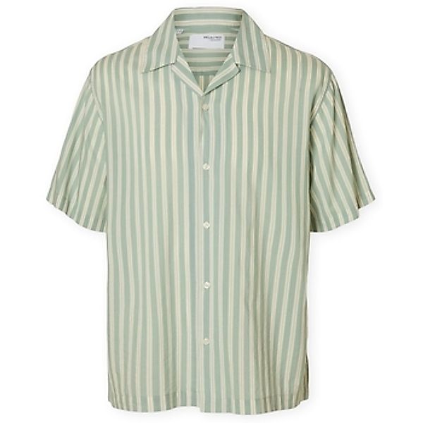 Selected  Hemdbluse Relaxair Mix Shirt - Iceberg Green/Stripes günstig online kaufen