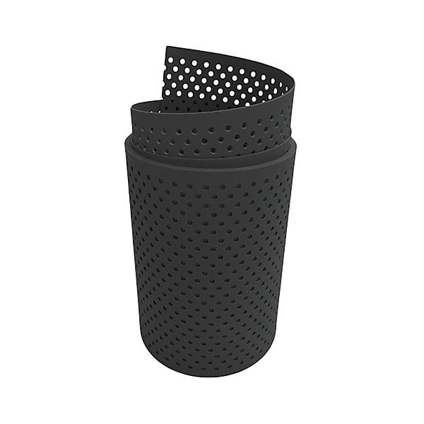 zaunzu Sichtschutz PP Premium gelocht 15 Prozent Streifen Lichtgrau 2,55m günstig online kaufen