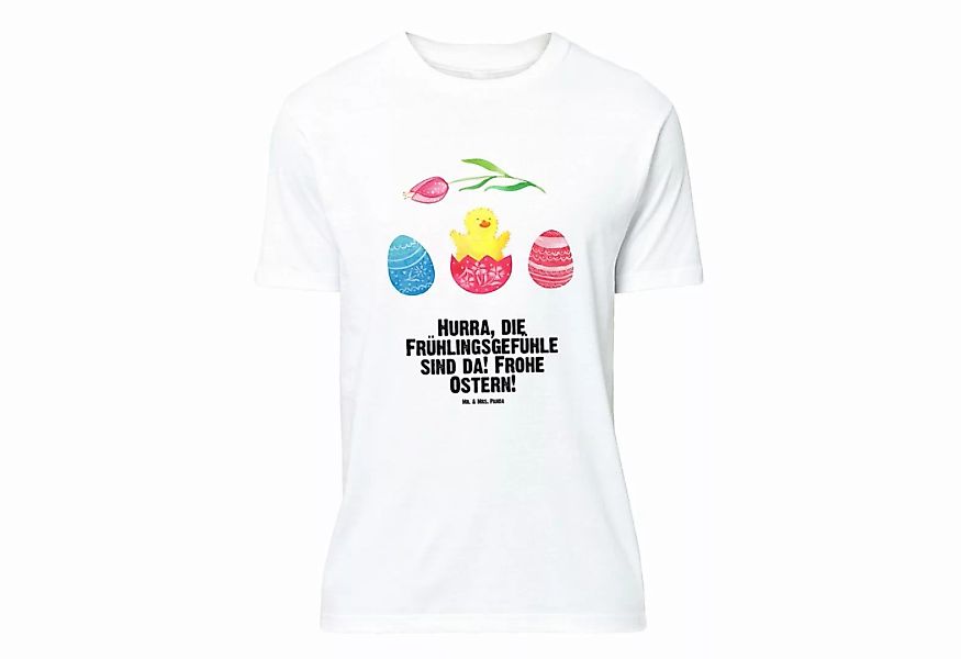Mr. & Mrs. Panda T-Shirt Küken geschlüpft - Weiß - Geschenk, liebe Grüße, O günstig online kaufen