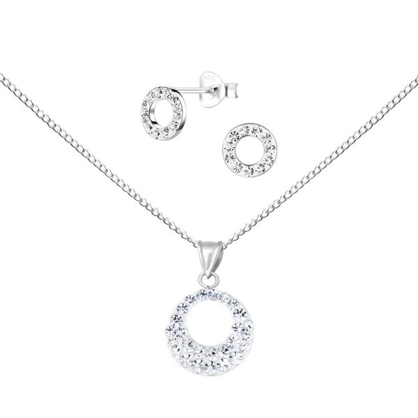 ALEXANDER YORK Schmuckset KREIS KRISTALL, 4-tlg., günstig online kaufen