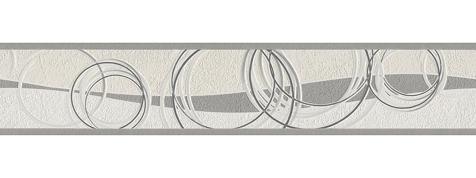 Rasch Papiertapete Rasch Papierborte 494655 grau 5 x 0,13 m günstig online kaufen
