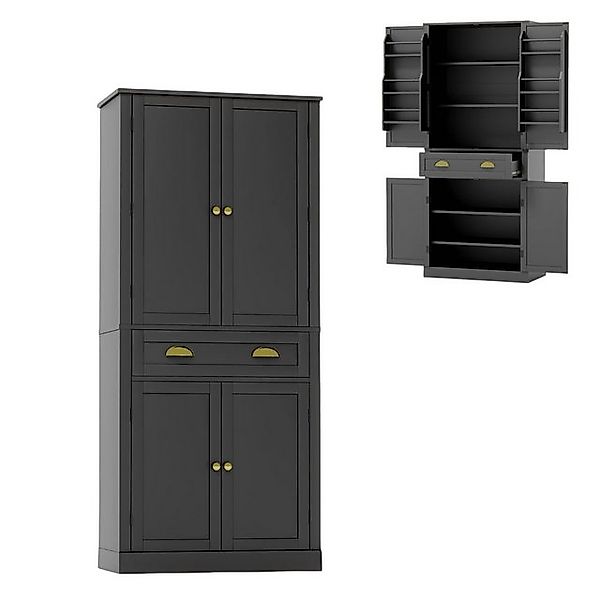 IDEASY Buffet Aufbewahrungsschrank Küchenschrank Vorratsschrank, 182 cm (4 günstig online kaufen