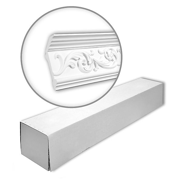 PROFHOME 150163 Eckleisten 1 Karton Set mit 6 Zierleisten 12 m Weiß günstig online kaufen