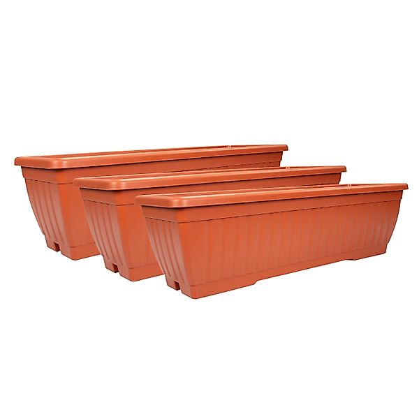 kamelshopping Blumenkasten 3er Set Blumenkasten mit Wasserspeicher, ca. 60 günstig online kaufen