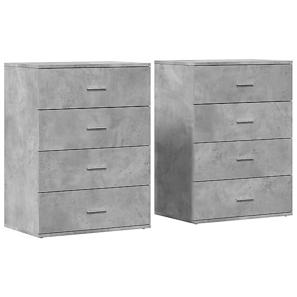 vidaXL Sideboards 2 Stk Betongrau 60x39x80 cm Holzwerkstoff 3276626 günstig online kaufen