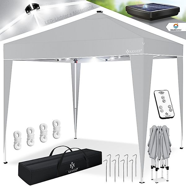 KESSER Pavillon, Faltpavillon 3x3m mit LED günstig online kaufen