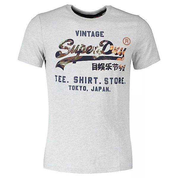 Superdry Vintage Logo Infill Store Kurzärmeliges T-shirt XS Gray günstig online kaufen
