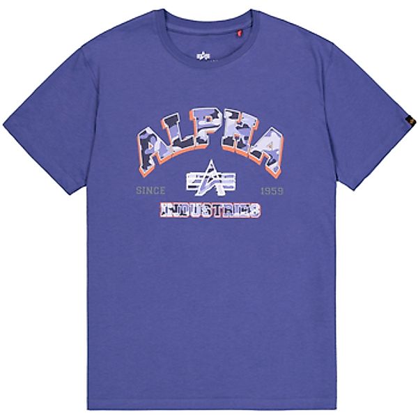 Alpha  T-Shirt College Camo T - night purple günstig online kaufen