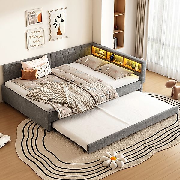 REDOM Polsterbett Stauraumbett Daybett Kinderbett Jugendbett günstig online kaufen