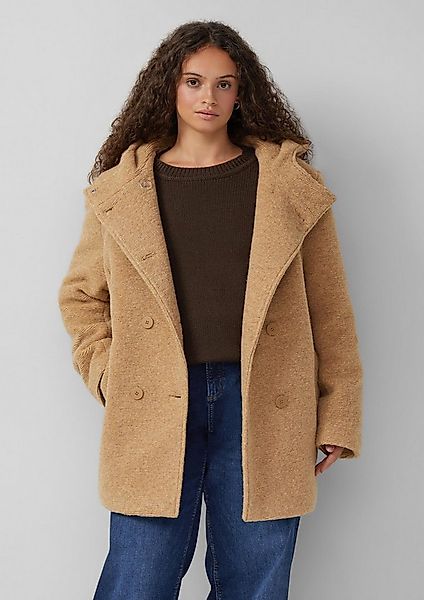 QS Funktionsjacke Outdoor-Jacke Kurzmantel in Wolloptik günstig online kaufen