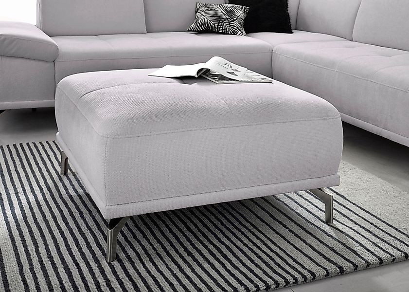 Places of Style Polsterhocker "Caluna", moderner Sitzhocker in hochwertiger günstig online kaufen