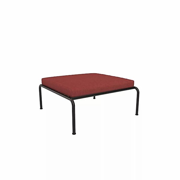 Outdoor Ottoman AVON schwarz Scharlachrot günstig online kaufen