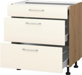 KOCHSTATION Auszugsunterschrank "KS-Trea U2AS80" mit drei Auszügen, Breite günstig online kaufen