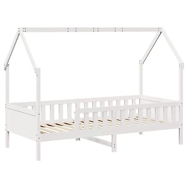 vidaXL Kinderbett Hausbett Weiß 90x190 cm Massivholz Kiefer 850708 günstig online kaufen
