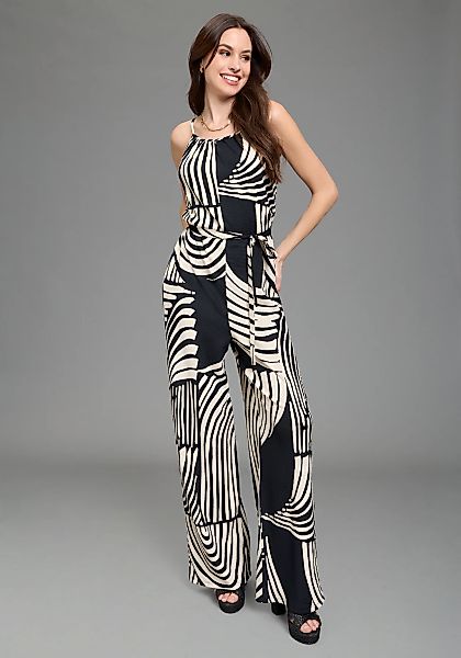 Laura Scott Jumpsuit moderner Look, ohne Ärmel, aus Polyester und Elasthan, günstig online kaufen