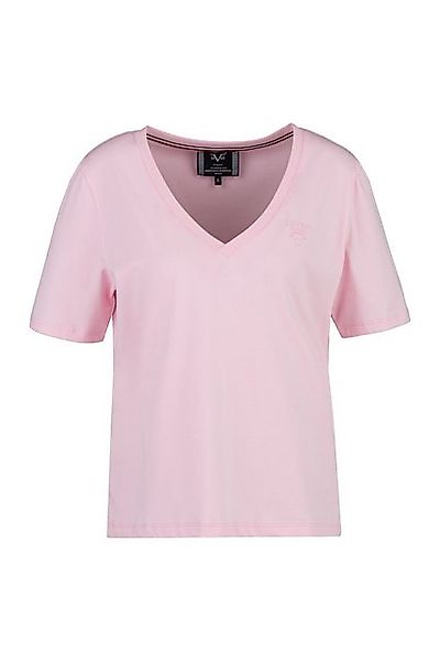 19V69 ITALIA T-Shirt BAILA Basic mit V-Ausschnit und Logo günstig online kaufen