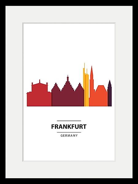 queence Bild »Frankfurt Color Splash«, Städte-Stadt-Deutschland-Gebäude-Fra günstig online kaufen
