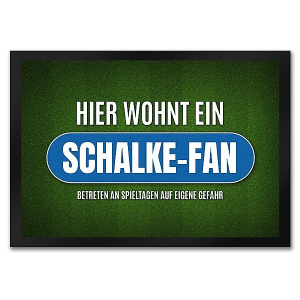 speecheese Fußmatte Hier wohnt ein Schalke günstig online kaufen