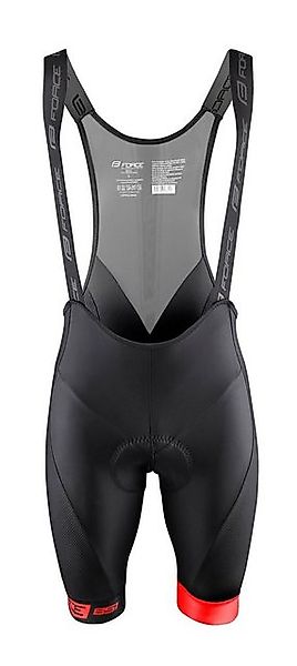 FORCE Fahrradhose Trägershorts FORCE B51 rot-schwarz günstig online kaufen