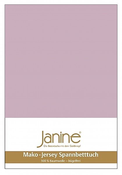 Janine Janine Spannbetttuch Mako-Feinjersey 5007 altrosé (21) Größe:  150x2 günstig online kaufen