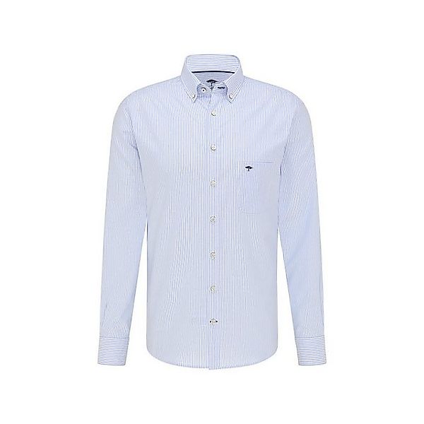 FYNCH-HATTON Langarmhemd Langarm Freizeithemd für Herren in blau (1-tlg) günstig online kaufen