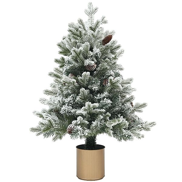 HOMCOM Künstlicher Weihnachtsbaum, 100 cm Christbaum mit 130 Spitzen, Kunst günstig online kaufen