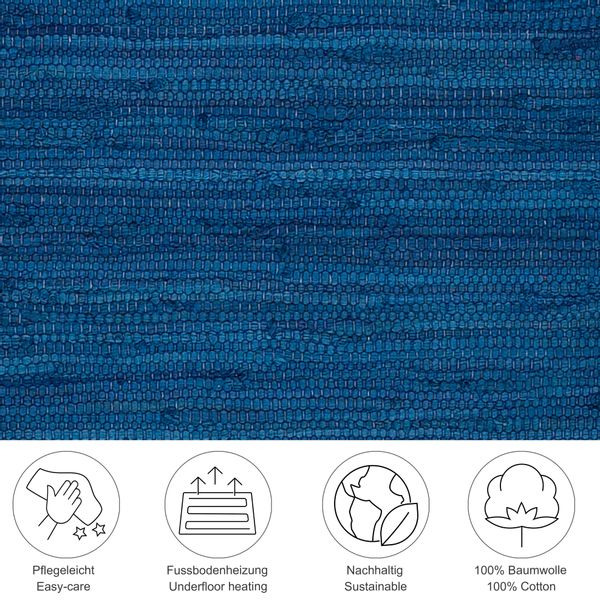 THEKO Teppich "Happy Cotton Fleckerl, handgewebt" rechteckig 5 mm Höhe Flac günstig online kaufen