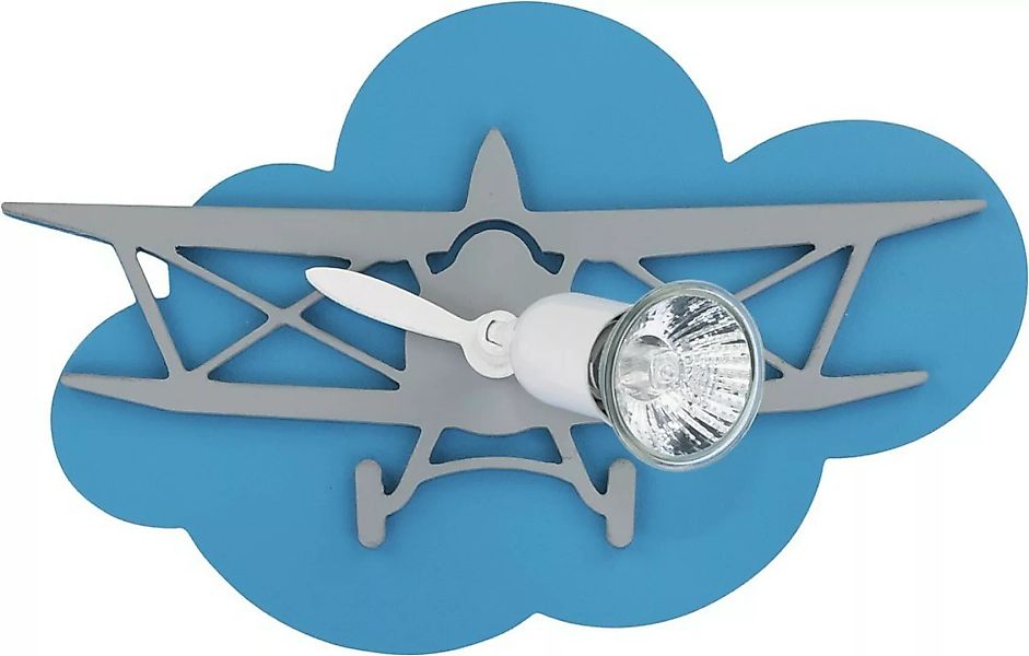 Plane Kinderzimmerlampe blau günstig online kaufen