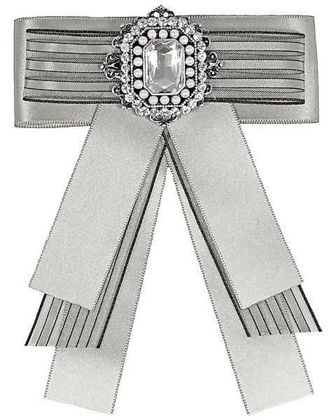 Trachtenland Brosche Brosche Barock Schleife mit Streifen und Schmuckst günstig online kaufen