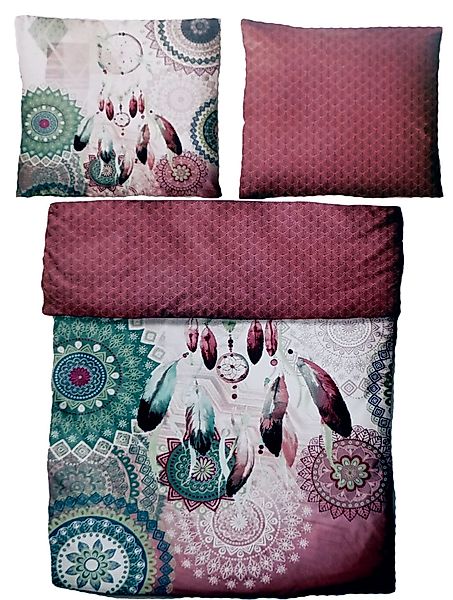 KH-Haushaltshandel Bettwäsche 2-tlg. Satin Wende Bettwäsche günstig online kaufen