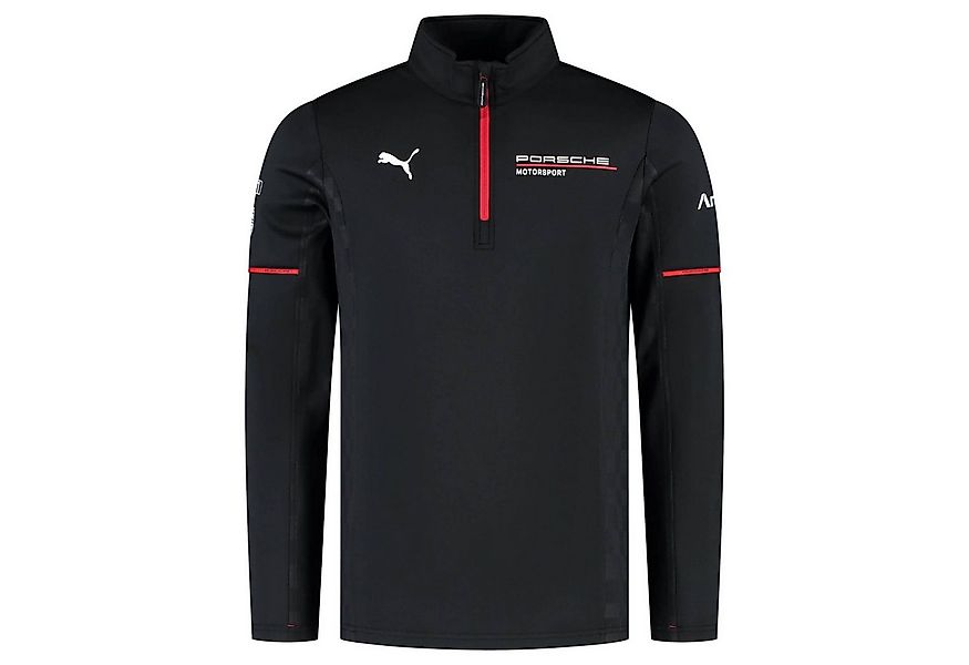 Porsche Motorsport Stehkragenpullover Team Pullover Schwarz mit Rückenaufdr günstig online kaufen
