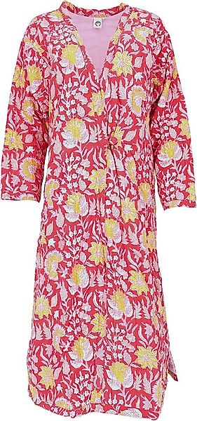 Guru-Shop Kimono Gesteppter Morgenmantel, Hausmantel, Kimono - rot, alterna günstig online kaufen