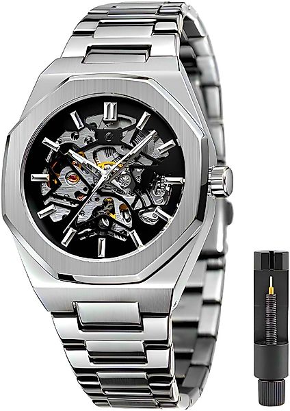 S&T Design Automatikuhr Mechanische Uhr Skelett günstig online kaufen