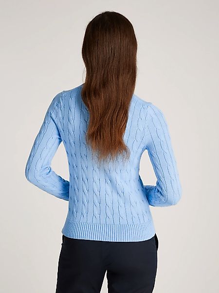 Tommy Hilfiger Rundhalspullover CO CABLE VAR günstig online kaufen