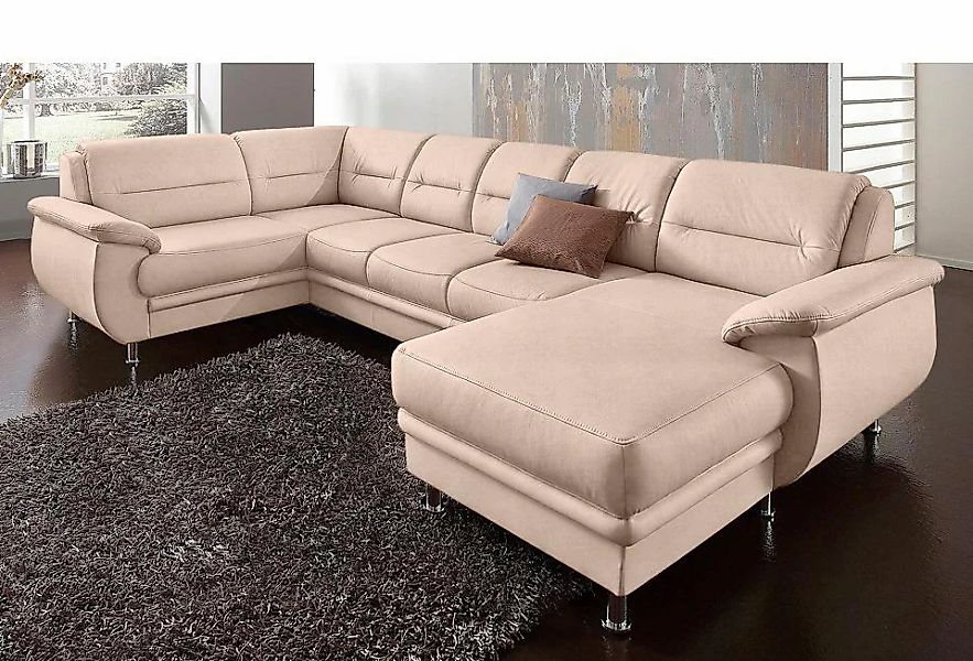 sit&more Wohnlandschaft "Mailand U-Form, B: 312 cm", optional Bettfunktion günstig online kaufen