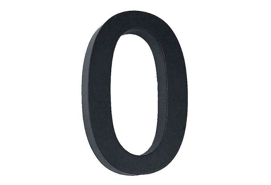 VOSSBACH Hausnummer Edelstahl Hausnummernschild Türnummer Schwarz, 3D Effek günstig online kaufen