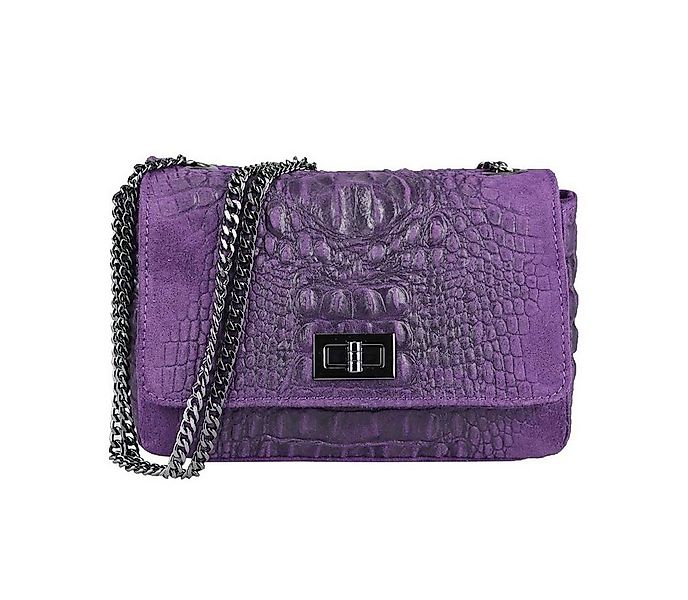 ITALYSHOP24 Schultertasche Made in Italy Damen Leder Tasche CrossOver, mit günstig online kaufen