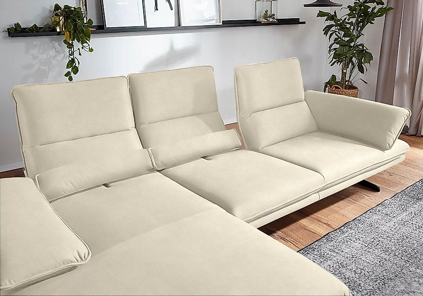 W.SCHILLIG Ecksofa »broadway, Designsofa mit tollem Sitzkomfort«, Sitztiefe günstig online kaufen