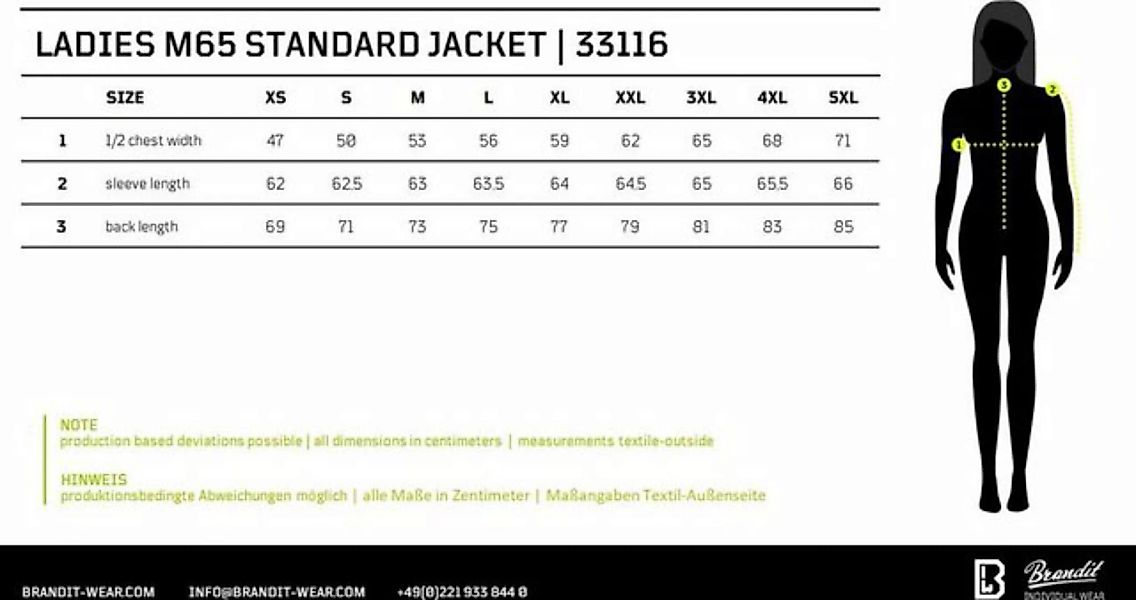 Brandit Kurzjacke Women M65 Classic Jacket günstig online kaufen