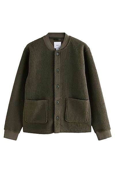 Next Strickjacke Lange Borg-Strickjacke mit Knopfleiste günstig online kaufen