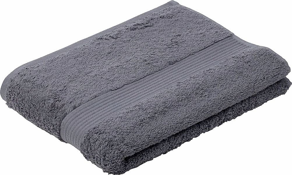 Gözze Badetuch "New York" moderne Uni-Farben, strukturierte Borte, 100% Bau günstig online kaufen