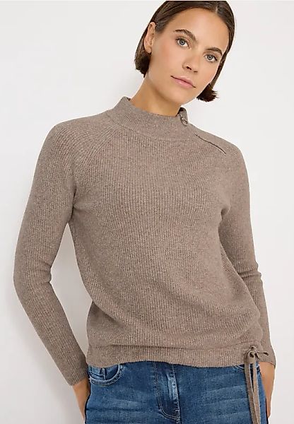 Strukturpullover mit Zipper günstig online kaufen