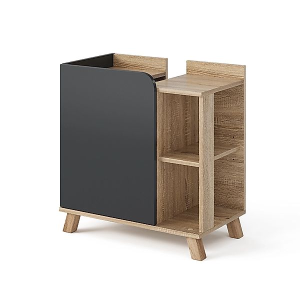 Vicco Waschbeckenunterschrank Karen, Sonoma/Anthrazit, 60 x 65 cm mit Tür u günstig online kaufen