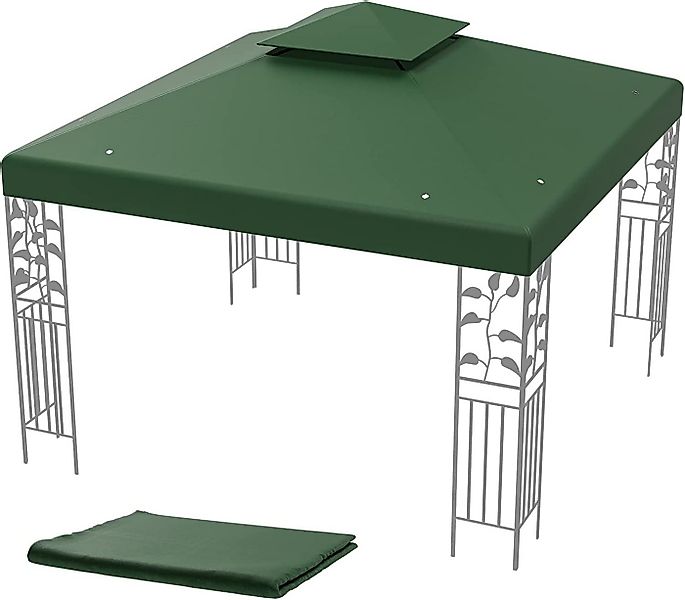 COSTWAY Pavillon-Ersatzdach 3x3m Ersatzdach, mit Klettverschlüssen günstig online kaufen