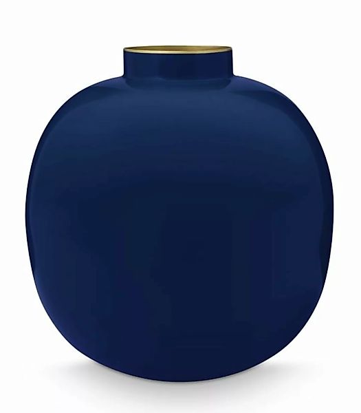 PIP STUDIO Vasen Vase Metal blau 23 cm (blau) günstig online kaufen