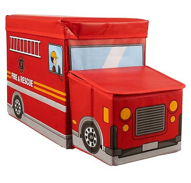 KRUZZEL Spielzeugtruhe Feuerwehr Spielzeug Aufbewahrungsboxen (Spar-Set, 1 günstig online kaufen