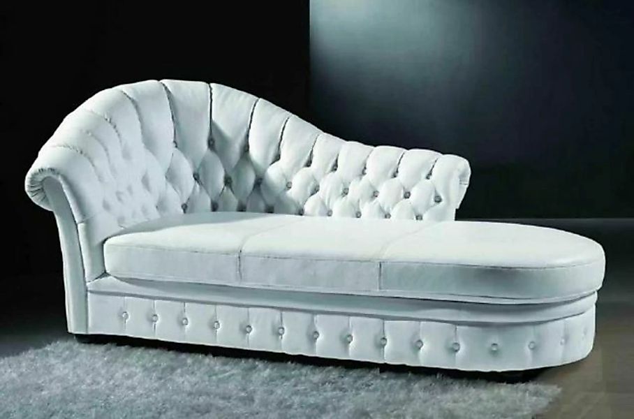 JVmoebel Chaiselongue Moderne große weiße handgefertigte Chesterfield Sonne günstig online kaufen